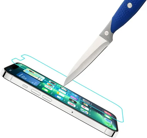 Miniatura 3 de Mr.Shield Protector de pantalla compatible con iPhone 14 Plus y iPhone 13 Pro Max [6.7 pulgadas] Protector de pantalla de vidrio templado