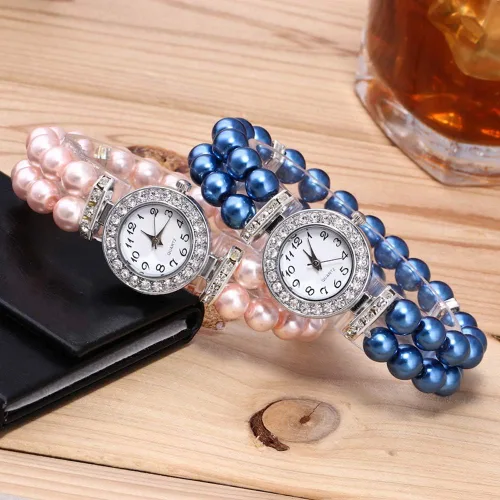Miniatura 2 de Weicam Reloj de pulsera analógico de cuarzo para mujer, 4 piezas, Movimiento de cuarzo