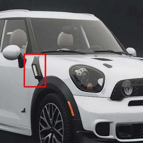 Miniatura 5 de Luz LED secuencial de señalización lateral intermitente compatible con Mini Cooper R60 R61 Countryman Paceman 2011-2016 (lente transparente)