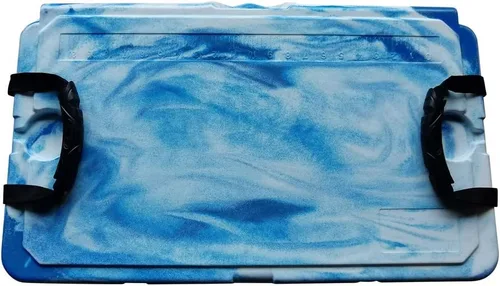 Miniatura 3 de BKC Enfriador aislado rotomoldeado de 20L/45L, enfriador de hielo de 3 días, hielera ideal para pesca, canotaje, barbacoa, camping, pincnic y otras