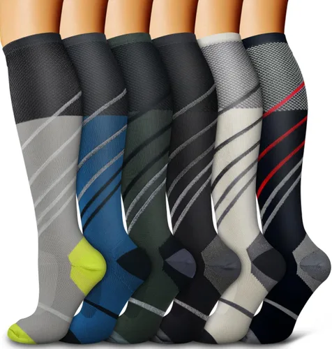 Miniatura 203 de 6 Pack Copper Compression Socks for Women and Men Circulation-Best Support for Medical, Running,Nursing,Athletic