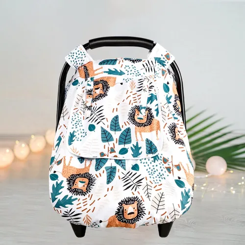 Miniatura 6 de Funda de asiento de automóvil para bebé, fundas de asiento de automóvil de invierno para bebés, cubierta de asiento de automóvil para niño, toldo
