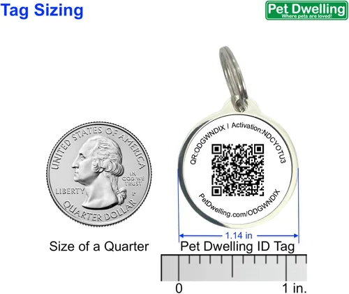 Miniatura 3 de Pet Dwelling Etiqueta de identificación ESA con código QR: etiqueta de animal de apoyo emocional para perros y gatos, escanea para contactar al