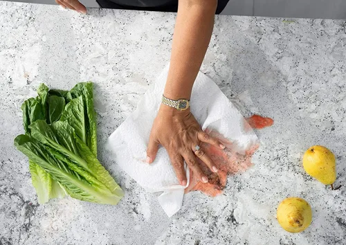 Miniatura 5 de EcoQuality Rollos de toallas de papel perforados de cocina de 2 capas, fáciles de romper, fuertes, envueltos individualmente fabricados en Estados
