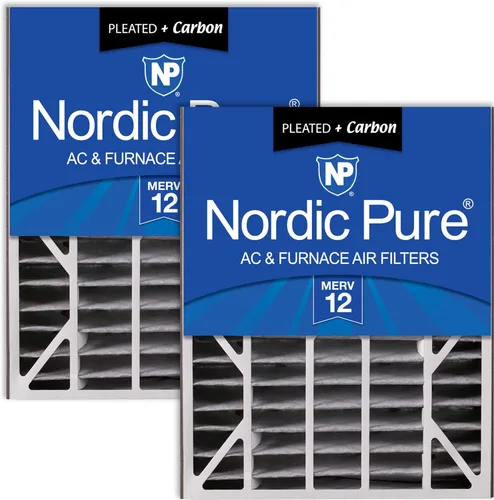 Miniatura 40 de Nordic Pure 20x25x5 (tamaño real: 19 3/4 x 24 1/4 x 4 7/8) Filtro de CA Air Bear MERV 13 Plus Carbon 4 Pack