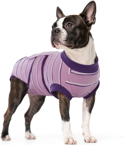 Miniatura 10 de Kuoser - Traje de recuperación para cirugía de perro, traje de recuperación suave y transpirable para perros, para esterilización femenina