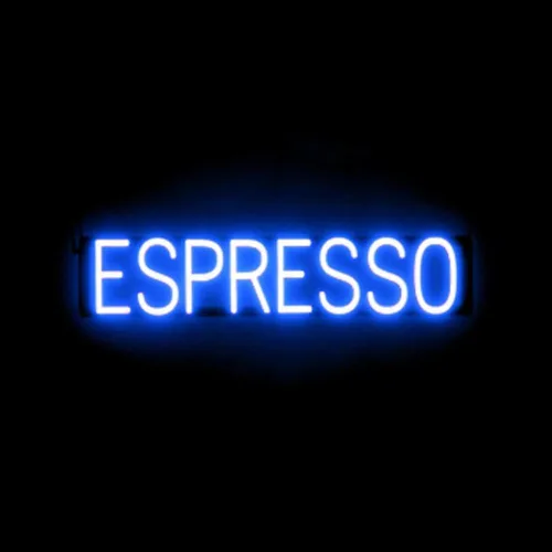 Miniatura 68 de SpellBrite Letrero de té Aspecto de letrero de té neón, luz LED azul, 13.1 x 6.3 pulgadas