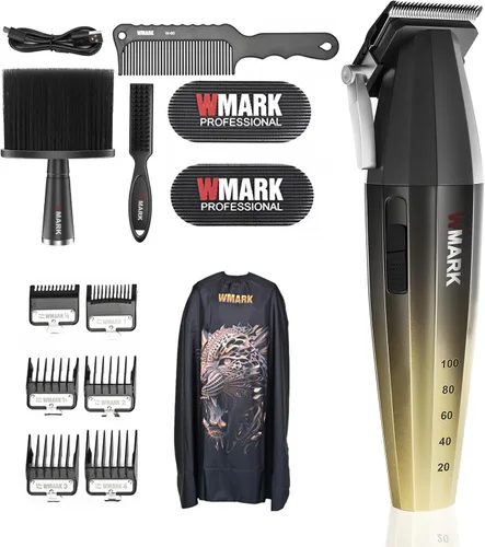 Cortadora de pelo profesional para hombres, juego de recortadora de pelo recargable inalámbrica, incluye 13 piezas de cortapelos profesionales para