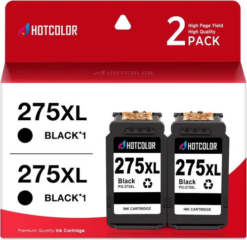 PG-275XL - Cartuchos de tinta negra de repuesto para Canon 275 y 276 para Canon 275 y 276 cartuchos de tinta 275XL para Canon TR4720 TS3522 TR4700