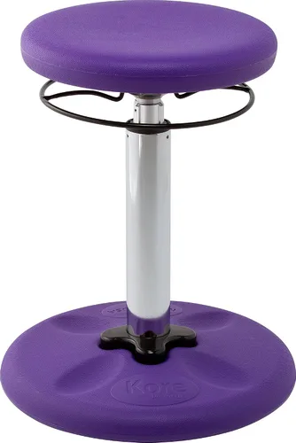 Miniatura 16 de Kore - Silla de altura ajustable, asiento activo para niños, adolescentes: Mejor que una pelota de equilibrio, asientos flexibles para aula. Verde