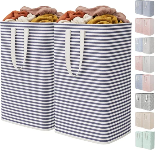 Miniatura 45 de Lifewit Cesta de Ropa Sucia Grande Plegable, Cesta de Ropa Independiente Impermeable con Almacenamiento y Asas de Fácil Transporte para Ropa en Azul