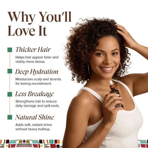 Miniatura 4 de Kreyol Essence - Aceite de ricino negro haitiano para piel y cabello, botella de vidrio, aceite de ricino prensado en frío, cabello de aspecto más