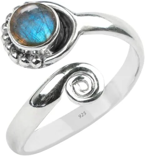 Miniatura 45 de Gemstone Stone Toe Ring 925 Sterling Silver Feet Body Jewellery Handame Toe Ring Gemstone Adjustable Toering For Girls Women Gift Jewellery