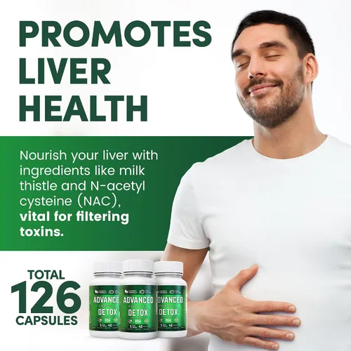 Miniatura 4 de Starfit - Salutem Vita Advanced Detox Cleanse, desintoxicación natural y limpieza con cardo mariano, regaliz en polvo y más, desintoxicación