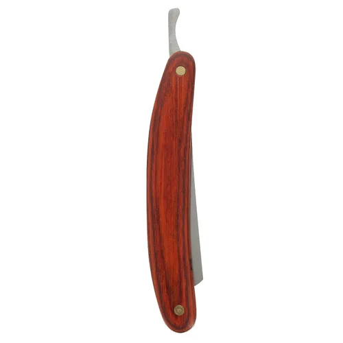 Beavorty 3 unids manual de afeitar de barba para hombres peluquero maquinilla de afeitar mango de madera recto bigote recortador peluquero aseo
