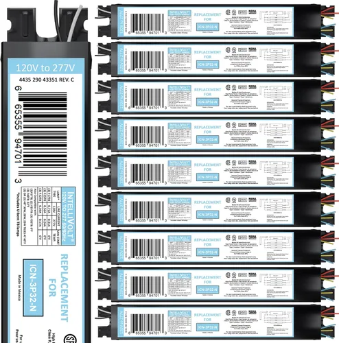 Miniatura 10 de OHLECTRIC Repuesto para ICN1P32-SC 1 Lámpara – Balastro Fluorescente T8, Reemplazo de Balastro Electrónico 120-277 Voltios, Arranque Instantáneo