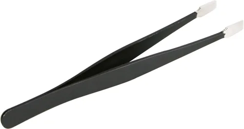 Miniatura 3 de Aoje-Link ESD-34a - Pinzas profesionales antiestáticas con tecnología antiestática, no magnéticas, rectas planas, revestidas de plástico de acero