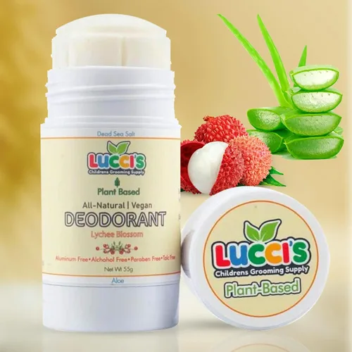Miniatura 3 de Lucci's Childrens Grooming Supply Desodorante infantil para niñas y niños – Desodorante vegano y a base de plantas para niños – Natural sin OMG sin