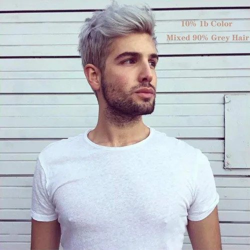 Miniatura 10 de Voloria Tupé de cabello humano virgen europeo para hombres con encaje suizo transparente de 10 x 8 pulgadas, extensiones rectas para hombres #6