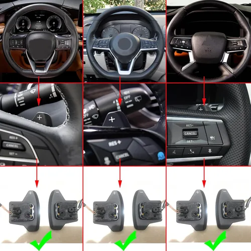 Miniatura 3 de Aleación de aluminio volante volante paleta extendida etiqueta accesorios para Infiniti Para Mitsubishi Outlander Para Nissan barra de extensión