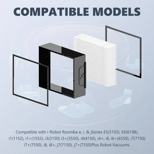 Miniatura 2 de Improvedhand Filtros de repuesto aptos para i-Robot Roomba E I y J Series i7 i7+/plus i3 i3+ i4 i6 i6+ i8 i8+ E5 E6 E7 piezas de aspiradora 4639161