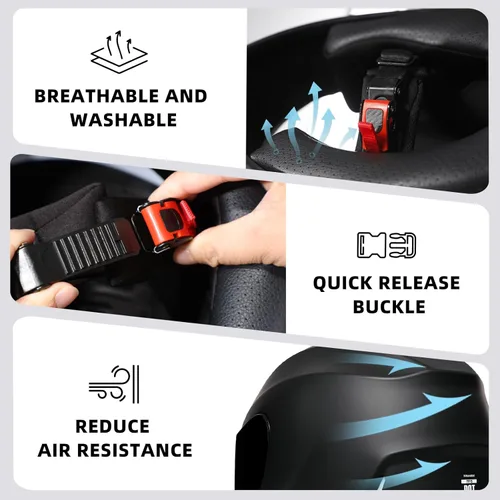 Miniatura 6 de TRIANGLE Cascos de motocicleta de cara completa para hombres y mujeres con visera tintada y transparente, cumple con la aprobación DOT BLANCO BRILLO