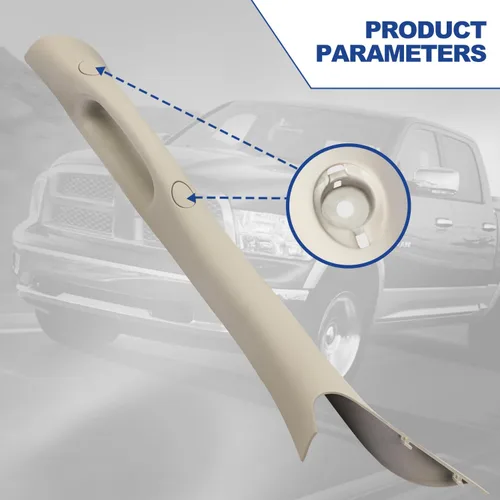 Miniatura 4 de Manija Interior de Adorno de Pilar A Compatible con Dodge Ram 1500 2006-2008 2500 2006-2009 3500 2006-2009 4500 2008-2010 5500 2008-2010 Gris