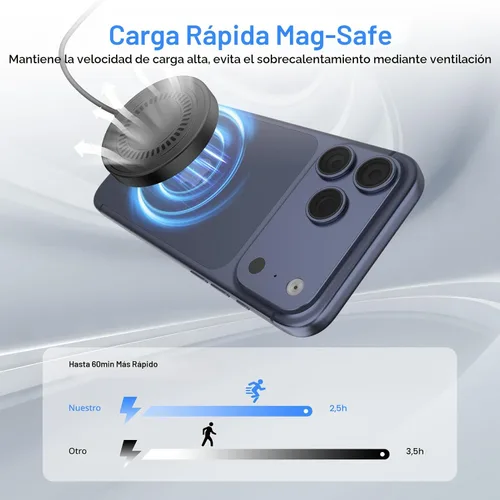Miniatura 4 de Cargador inalámbrico magnético para Samsung con almohadilla de carga rápida para Samsung Galaxy S26 Ultra/S25 FE/S24 Ultra/S23/S22/Z Flip 7, 4 pies