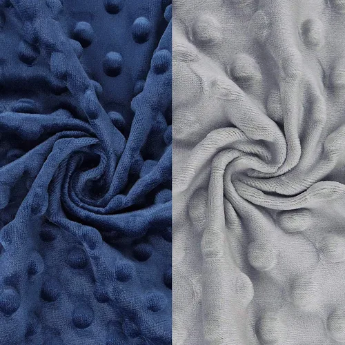 Miniatura 3 de BlueSnail Sábana bajera ajustable de moisés Minky suave y elástica, sábanas para moisés/colchón, paquete de 2 unidades (moisés, azul marino y gris)