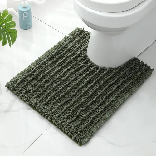 Miniatura 37 de FLOLEOPA Alfombras de Baño de Microfibra de Felpa Suave, Alfombras de Baño Absorbentes Antideslizantes Lavables a Máquina, Tapetes de Baño para Beige