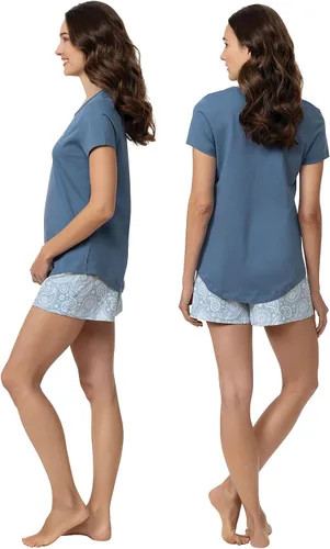 Miniatura 3 de PajamaGram PJs For Women Set - Womens Pajama Shorts, Graphic Top, 100% Cotton