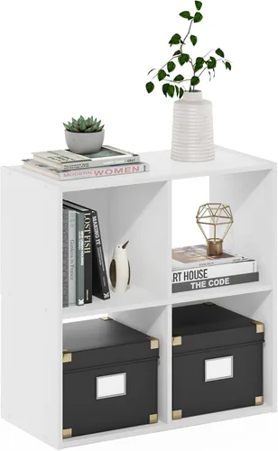 Miniatura 10 de Furinno - Estantería clásica para libros, estantes de almacenamiento, roble francés