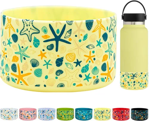 Miniatura 20 de HEYSKAY Funda Protectora de Silicona para Botella de Agua de Boca Ancha Hydro Flask de 32oz 40oz Protector de Base Inferior y Otras Botellas de Agua