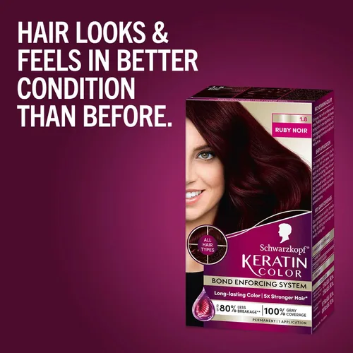 Miniatura 7 de Schwarzkopf con queratina color para el cabello Ruby Noir