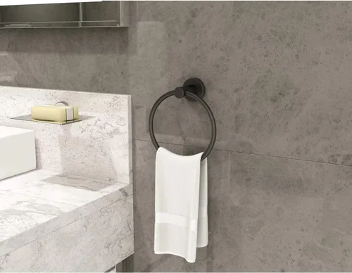 Miniatura 4 de Symmons 35AC3BUNDLEMB - Juego de accesorios de baño de pared de 3 piezas, color negro mate Mate negro