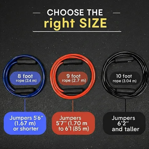 Miniatura 3 de Elite Jumps Muay Thai 2.0 - Cuerda de saltar con peso – Diseñada para entrenamiento de alta intensidad, Muay Thai y entrenamientos de MMA – Cuerdas