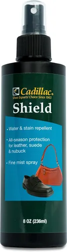 Miniatura 9 de Cadillac Shield Water and Stain - Spray protector de cuero y tela, ideal para zapatos, 5.5 onzas, impermeable y protege gamuza, cuero, nubuck, tela