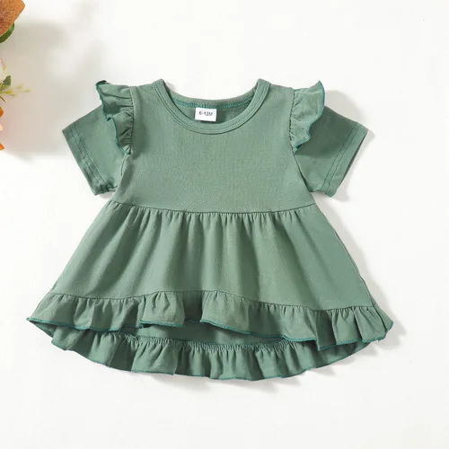 Miniatura 159 de Kucnuzki Conjunto de ropa para bebé niña pequeña, camisa de manga con volantes, pantalón floral, ropa de otoño e invierno para niña