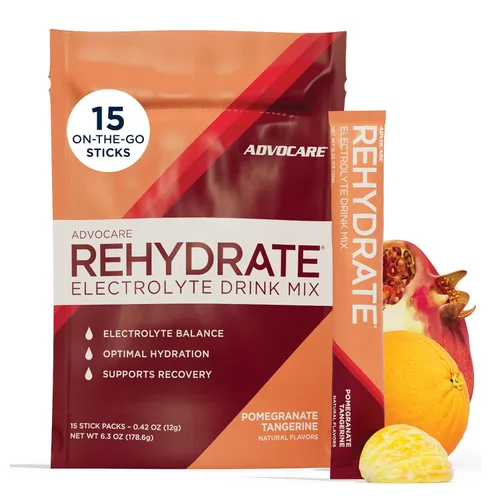 Miniatura 8 de AdvoCare Rehydrate - Mezcla de bebida con electrolitos - Incluye magnesio, sodio, potasio y calcio - antioxidante y fortificado con aminoácidos