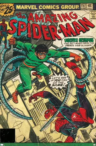 Marvel Comics Spider-Man - Póster de pared Amazing Spider-Man #157, 34 pulgadas de largo x 22.4 pulgadas de ancho, versión premium sin marco