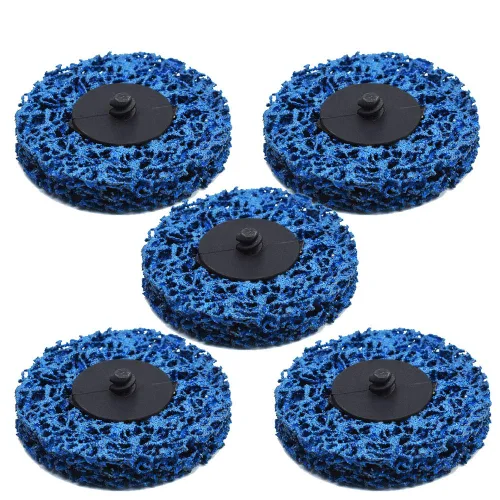 Miniatura 7 de 10 unidades de 2 pulgadas de rueda de disco azul limpia y tira apta para amoladoras angulares, pintura oxidada pulida limpia soldaduras