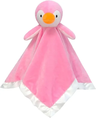 Miniatura 7 de Manta de seguridad suave de pingüino negro para bebé, manta de felpa con personaje de pingüino, regalo de baby shower/cuarto de bebé, bebé recién