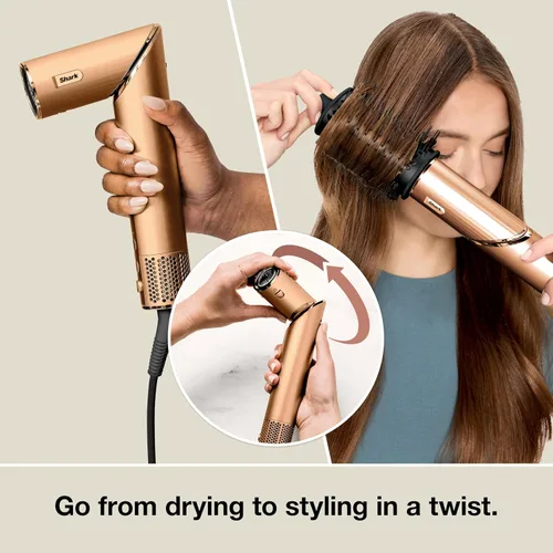 Miniatura 5 de Shark FlexStyle Air Multi-Styler y sistema de secado Cepillo secador de pelo para soplados con rizadores Coanda de envoltura automática, cepillo
