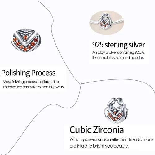 Miniatura 2 de Abalorios de plata de ley 925 para pulseras Pandora, regalos de joyería para mujer y niña.