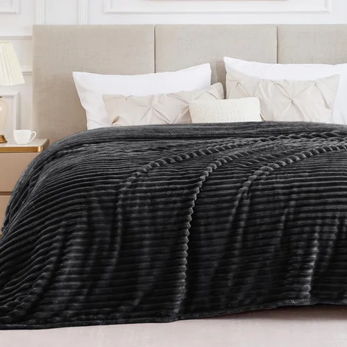 Miniatura 25 de BEDELITE Manta de forro polar para sofá, 10.58 oz/m², suave y cálida, manta acuática esponjosa, manta decorativa y de regalo para mujeres, hombres