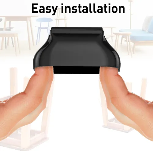 Miniatura 3 de Protectores de suelo rectangulares de 3/4 x 1.5 pulgadas para patas de silla, almohadillas antideslizantes para muebles, suelos de madera dura