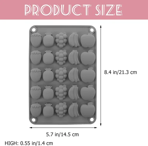 Miniatura 4 de Molde de silicona térmica para dulces de frutas para cocinar bricolaje, gelatina de chocolate, fondant, dulce de azúcar fácil de fabricar, molde