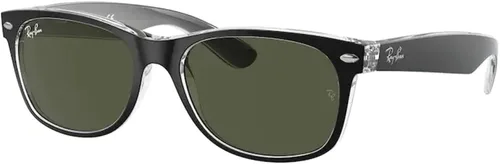 Ray-Ban RB2132 NEW WAYFARER - Gafas de sol para hombres y mujeres + paquete con kit de cuidado de gafas de cortesía de diseñador iWear
