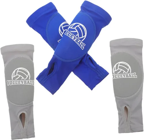 balacoo Volleyball Arm Sleeves 2 Pairs for Women Padded Elbow Sleeves Wrist Brace Sports Arm Guard Wrist Protector Youth Style Design Comfortable
