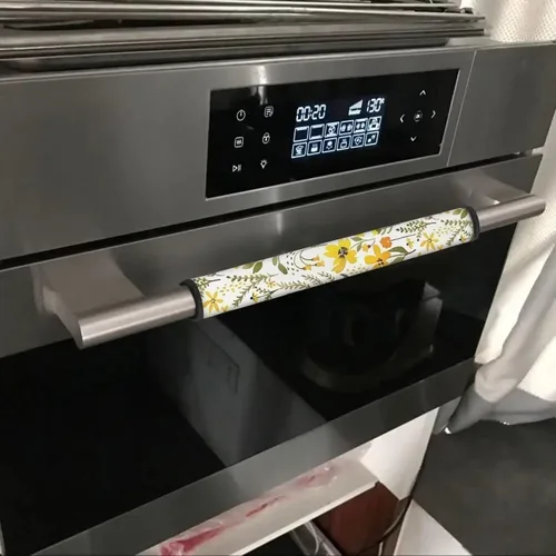Miniatura 5 de Juego de 6 fundas antideslizantes para manijas de puerta de refrigerador, horno, lavavajillas, mantiene tu aparato de cocina limpio de manchas